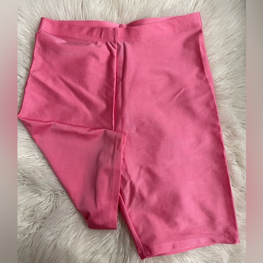 Pink bike shorts